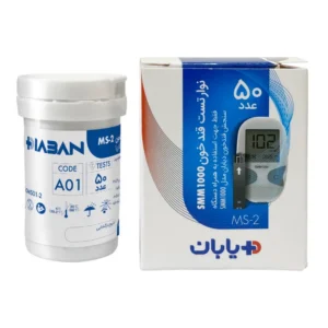 نوار تست قند خون دیابان و جعبه آن