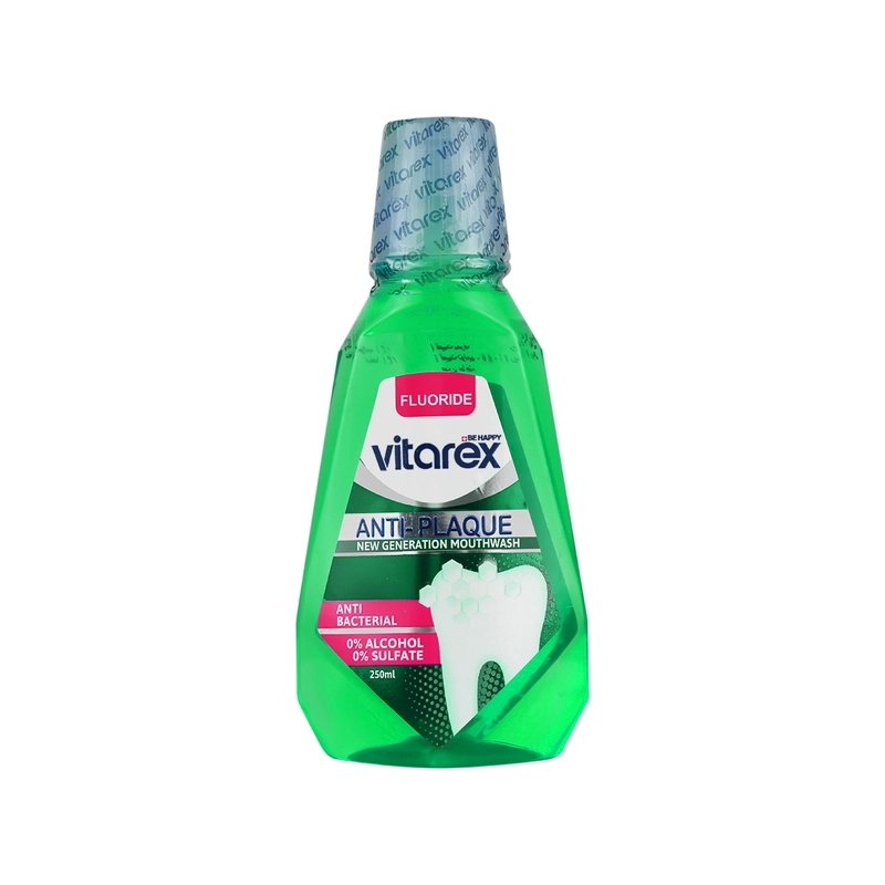 vitarex fluoride anti plaque www.medicalnabz.com دهانشویه ضد پلاک ویتارکس