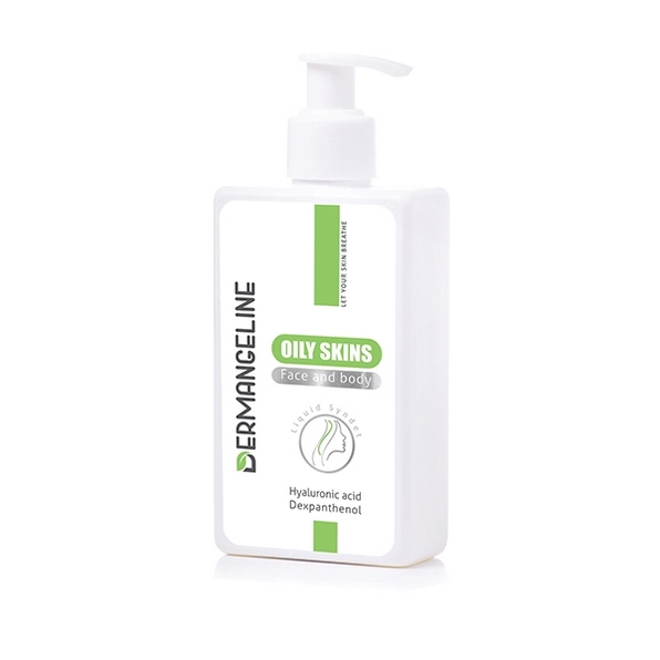 Dermangeline Oily Skin Liquid Syndet-Medicalnabz.com ژل شستشو صورت پوست چرب درم انجلین