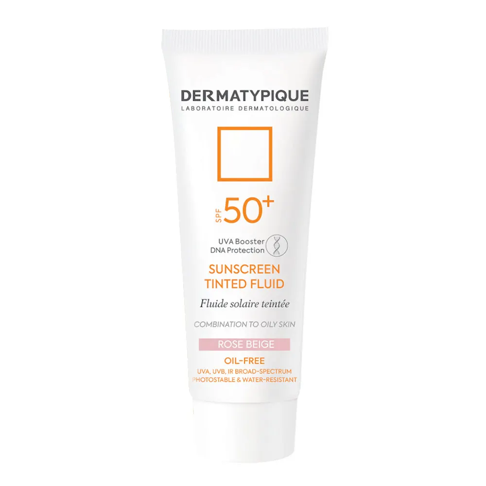 Dermatypique Oily Skin Rose Beige Sunscreen-Medicalnabz.com فلوئید ضد آفتاب رز بژ پوست چرب درماتیپیک