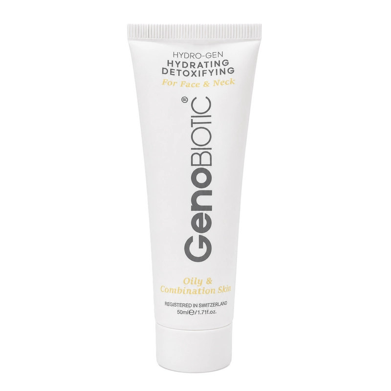 geno biotic hydro gen oily skin medicalnabz کرم رطوبت رسان و دتوکسیفای کننده پوست چرب و مختلط ژنوبایوتیک