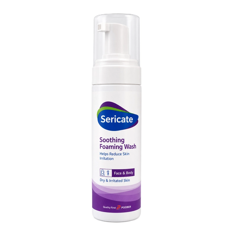 sericate soothing foaming wash فوم شوینده التیام بخش پوست خشک سری کیت
